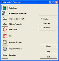 Machine shop math calculator