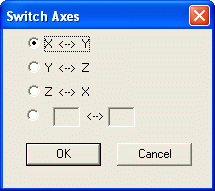 Switch g-code axes with EditCNC