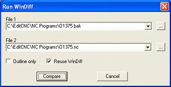 File Compare in EditCNC