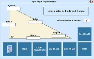 Calculate Right Angle Trig